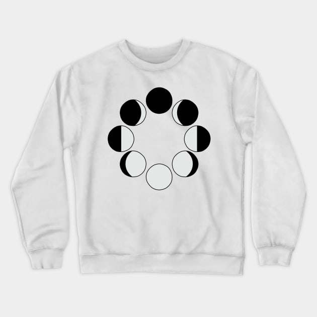 Moon Stages Crewneck Sweatshirt by murialbezanson